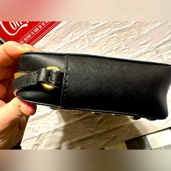 Michael Kors Sandrine Gold Studded Crossbody - Picture 10 of 13